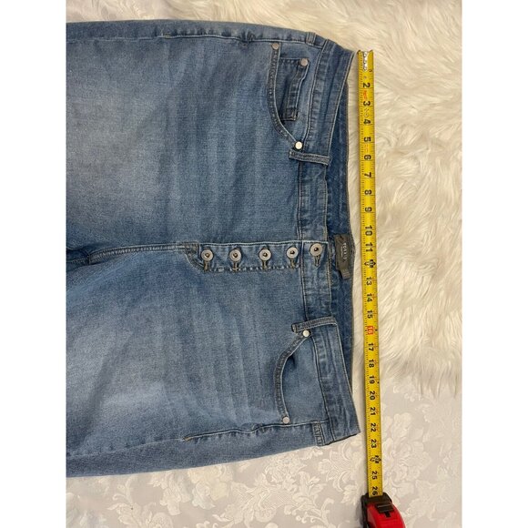 TORRID Cut Off  Blue Jean Shorts Button Fly Size 24 Stretch - Picture 6 of 9